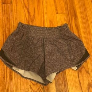 Gray Lululemon Size 4 Regular Shorts